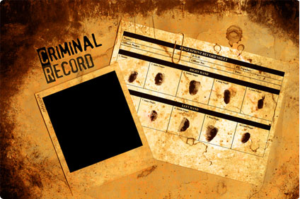 criminal record and finger prints